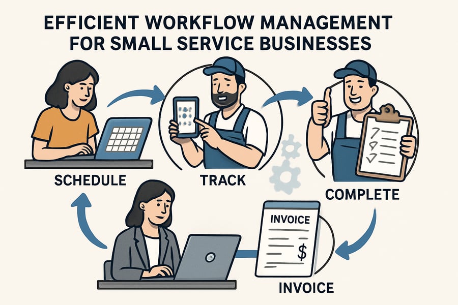Efficient workflow management for small service businesses